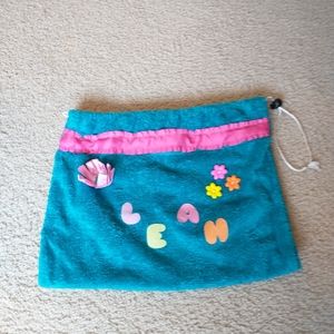 Homemade Beach Bag with the Name LEAH on it